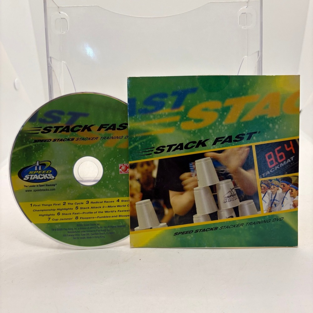 Speed Stacks Stack Fast Stacker Training DVD 2005 Play Along Jakks Pacific